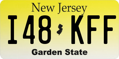 NJ license plate I48KFF