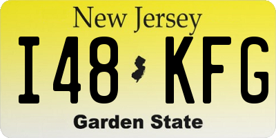NJ license plate I48KFG