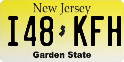 NJ license plate I48KFH