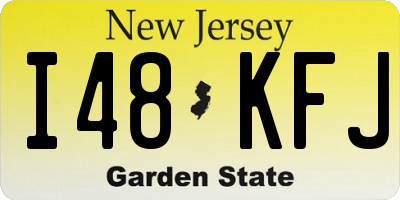 NJ license plate I48KFJ