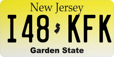 NJ license plate I48KFK