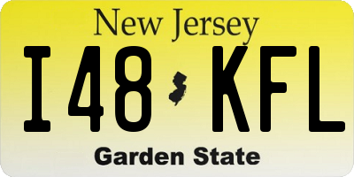NJ license plate I48KFL
