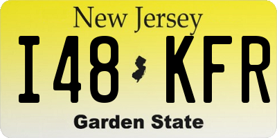 NJ license plate I48KFR