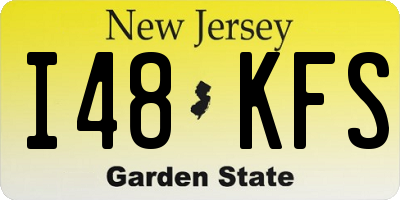 NJ license plate I48KFS