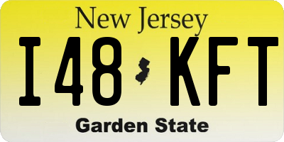 NJ license plate I48KFT