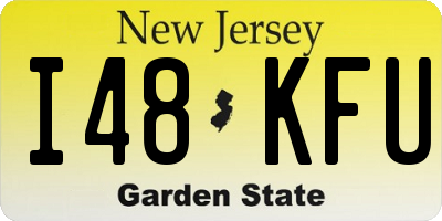 NJ license plate I48KFU