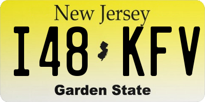 NJ license plate I48KFV