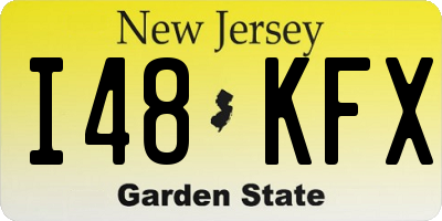 NJ license plate I48KFX