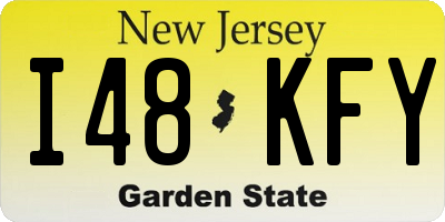 NJ license plate I48KFY