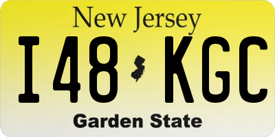 NJ license plate I48KGC