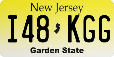 NJ license plate I48KGG