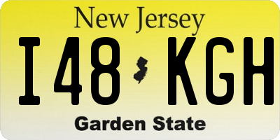 NJ license plate I48KGH