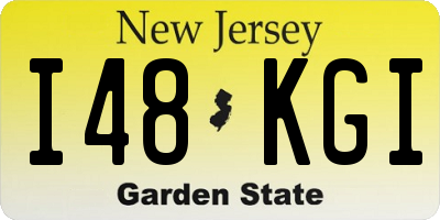 NJ license plate I48KGI