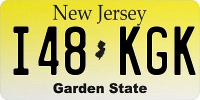 NJ license plate I48KGK