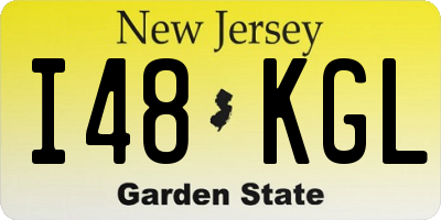 NJ license plate I48KGL