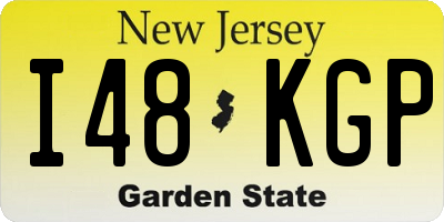 NJ license plate I48KGP