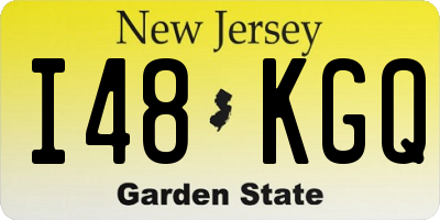 NJ license plate I48KGQ
