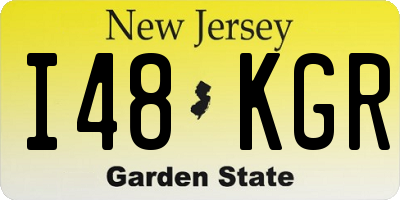 NJ license plate I48KGR