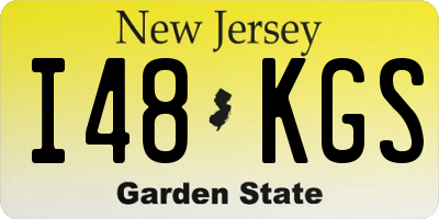 NJ license plate I48KGS
