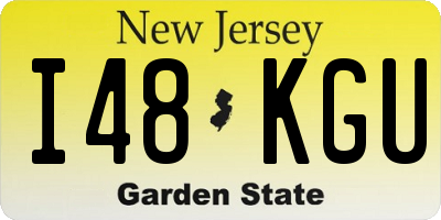 NJ license plate I48KGU