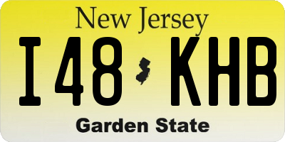 NJ license plate I48KHB