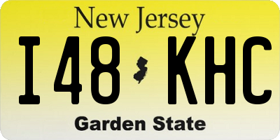 NJ license plate I48KHC