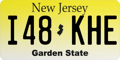NJ license plate I48KHE