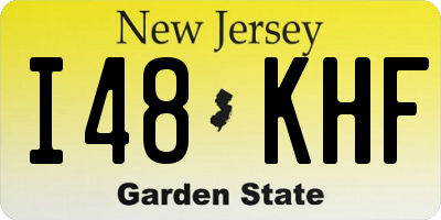 NJ license plate I48KHF