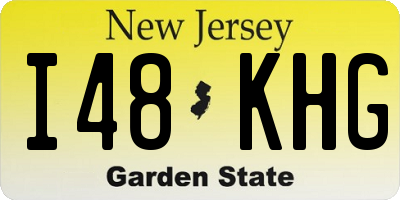 NJ license plate I48KHG