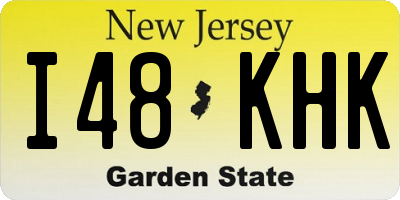 NJ license plate I48KHK