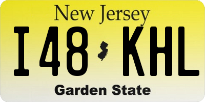 NJ license plate I48KHL