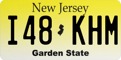 NJ license plate I48KHM