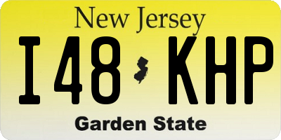 NJ license plate I48KHP
