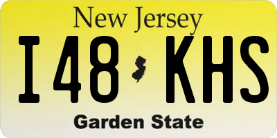 NJ license plate I48KHS