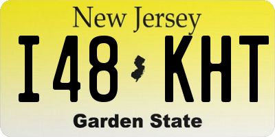 NJ license plate I48KHT