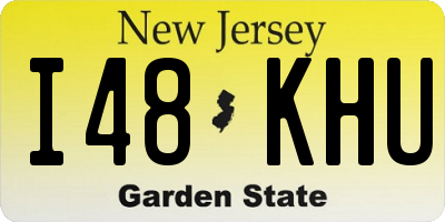 NJ license plate I48KHU