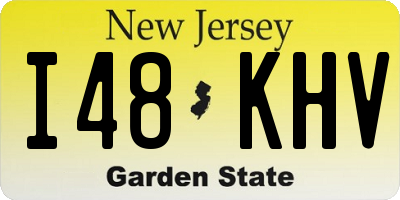 NJ license plate I48KHV