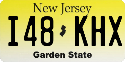 NJ license plate I48KHX