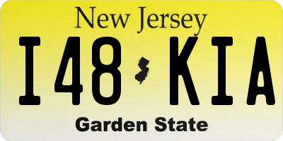 NJ license plate I48KIA