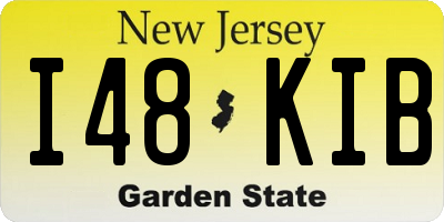 NJ license plate I48KIB
