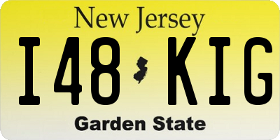 NJ license plate I48KIG