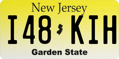 NJ license plate I48KIH