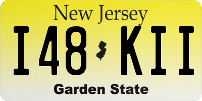 NJ license plate I48KII