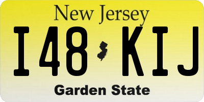 NJ license plate I48KIJ