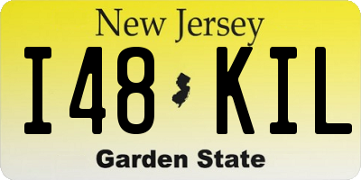 NJ license plate I48KIL