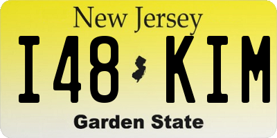 NJ license plate I48KIM