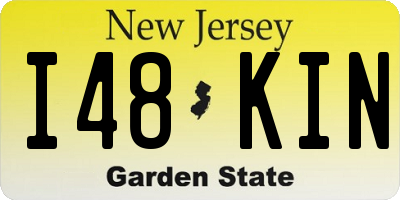 NJ license plate I48KIN