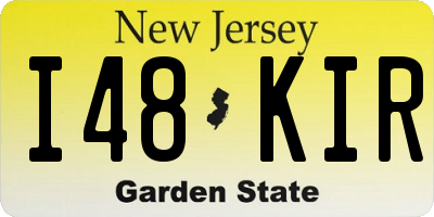 NJ license plate I48KIR