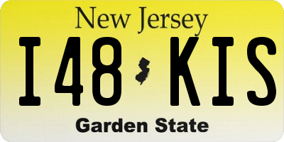 NJ license plate I48KIS