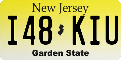 NJ license plate I48KIU